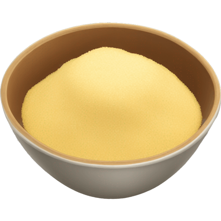 a single bowl of semolina emoji