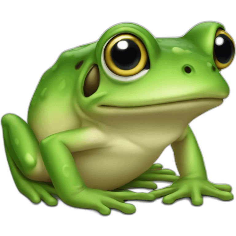 Grenouille choquée emoji