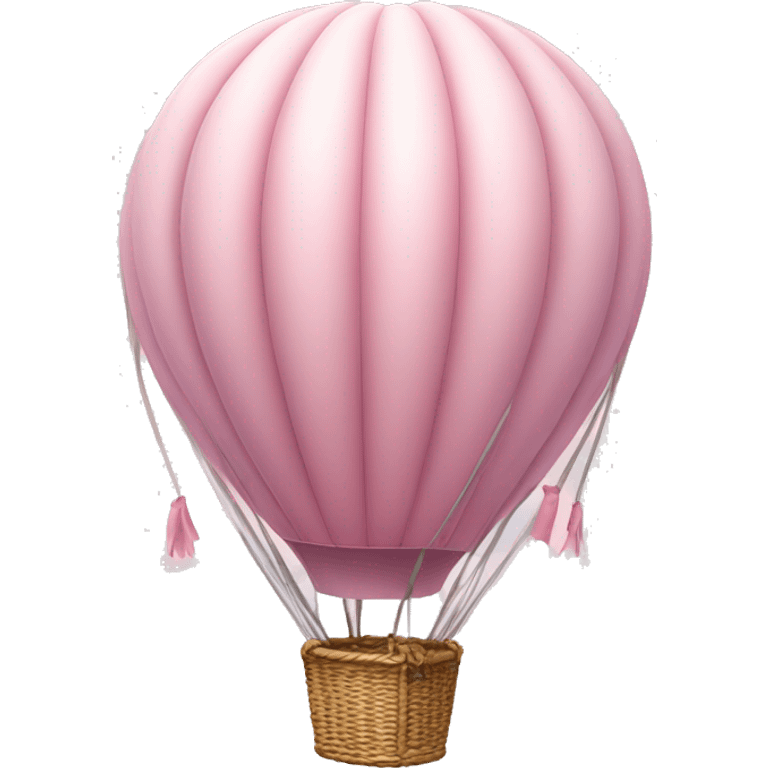 pastel pink hot air balloon  emoji