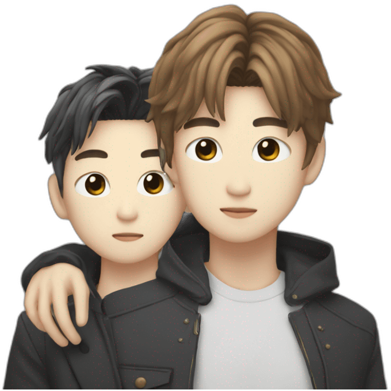 lee know and han skz emoji