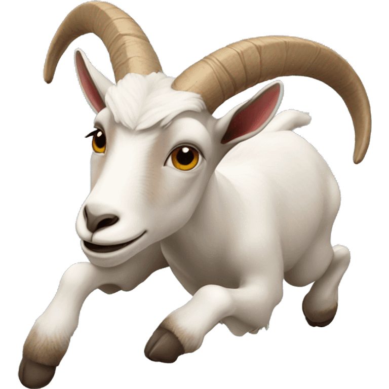 a goat flying emoji