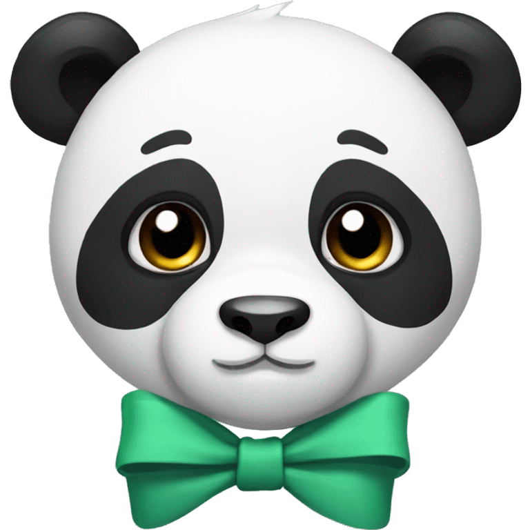 Panda with bow emoji