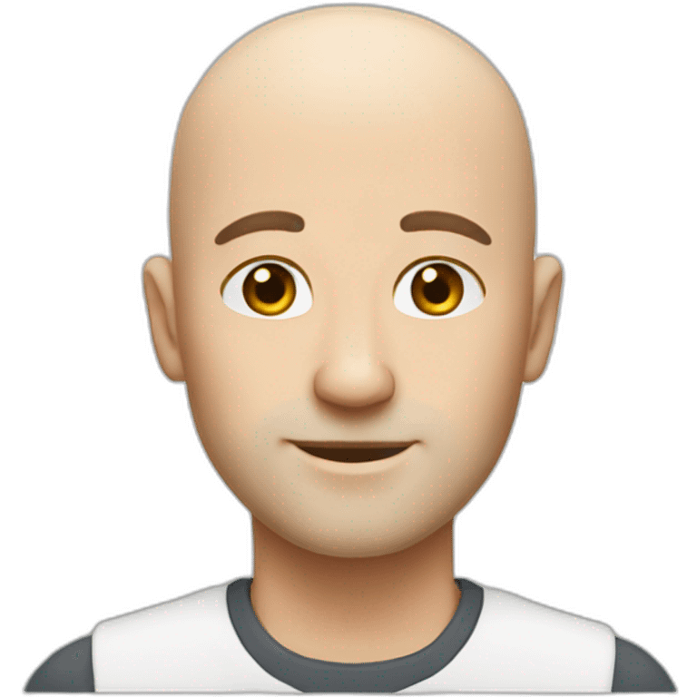 white tall bald guy emoji