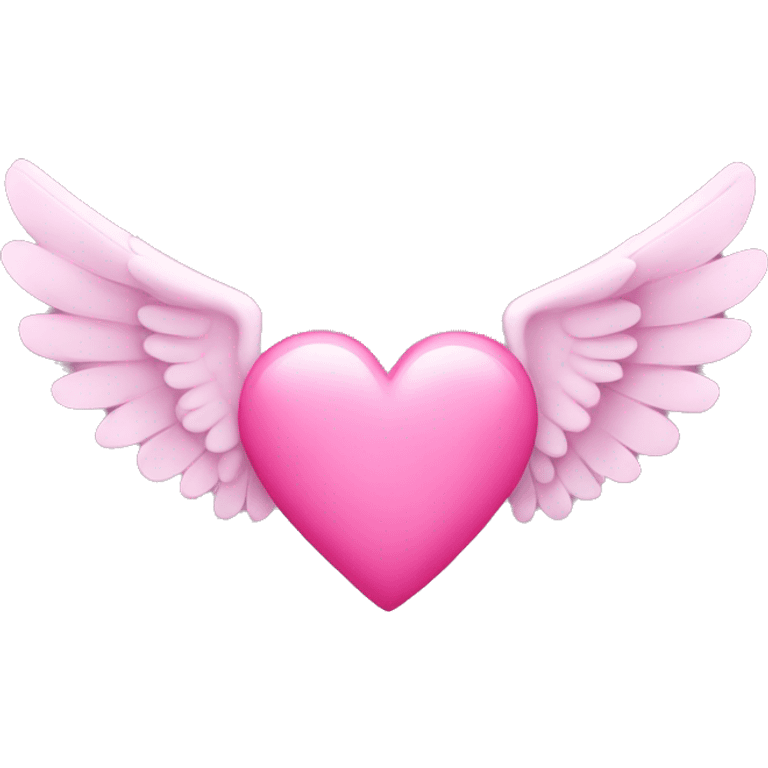 pink heart with wings  emoji