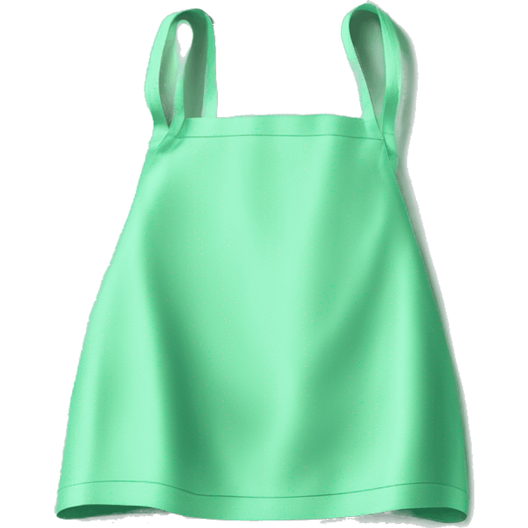 Realistic mint green kitchen apron isolated  emoji