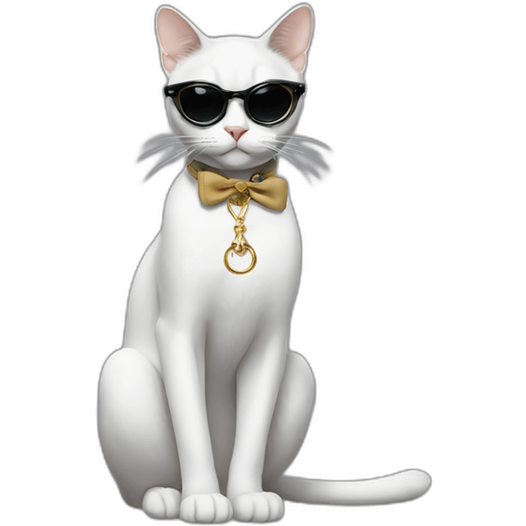 dior fashionable cat emoji