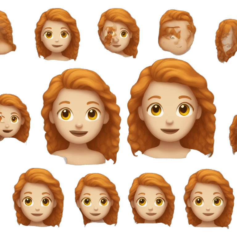 Ginger girl emoji