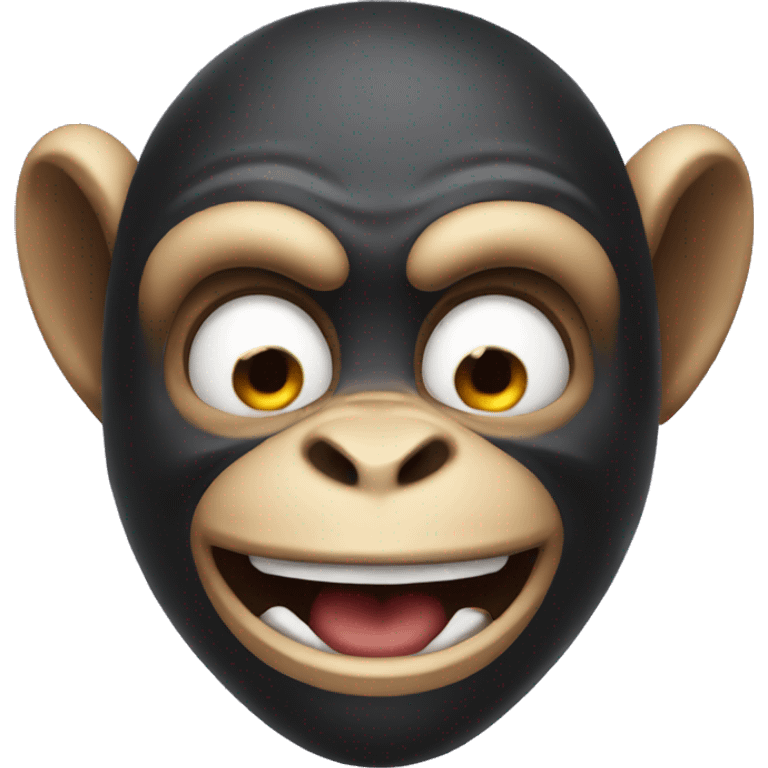 monkey with evil smile emoji