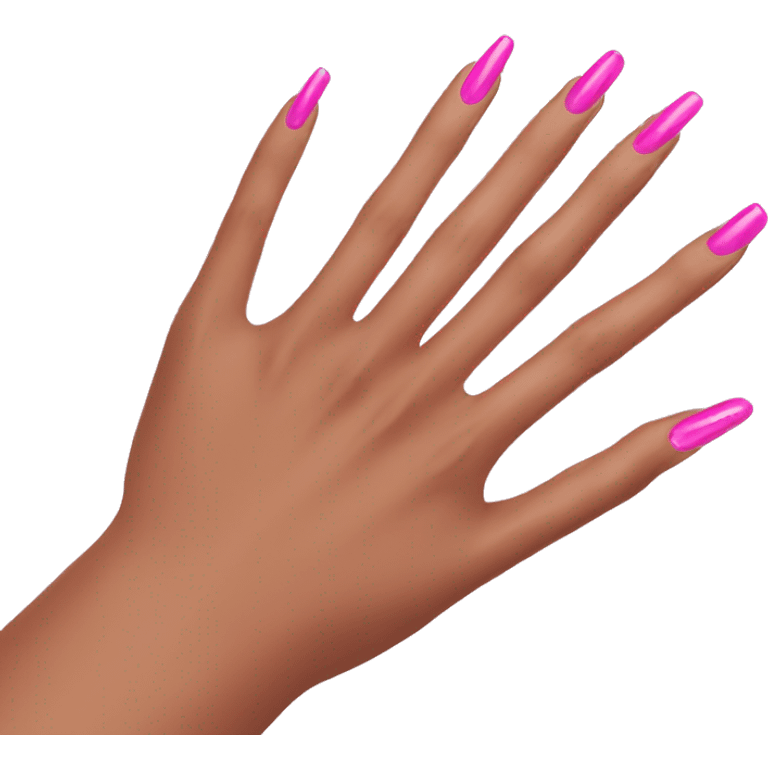 Pink nails emoji