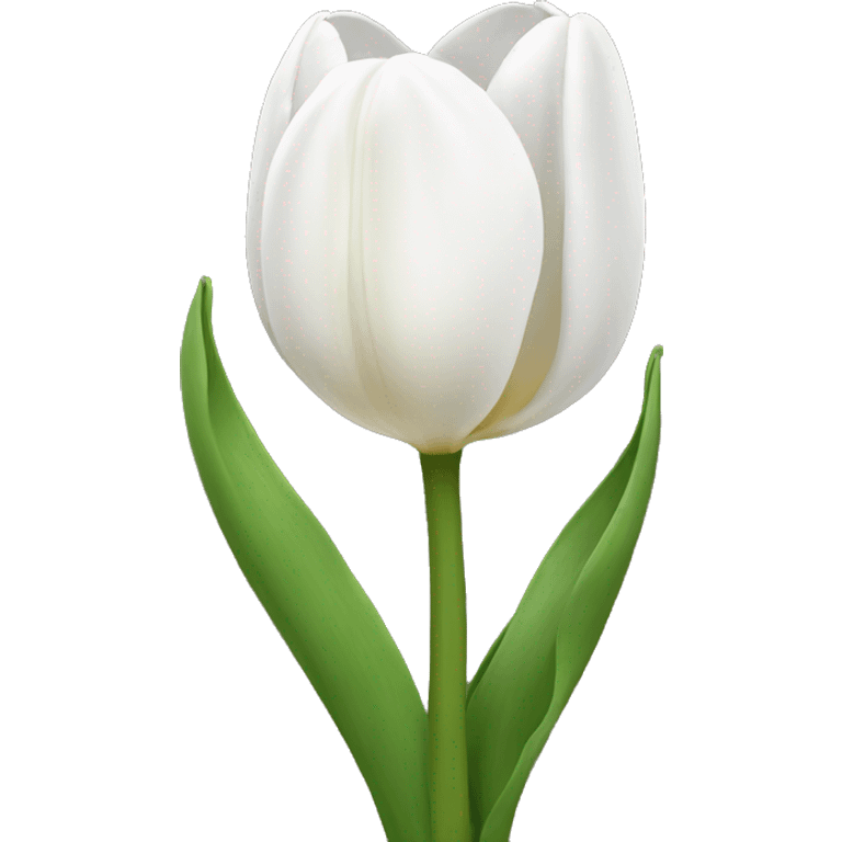 white tulip emoji