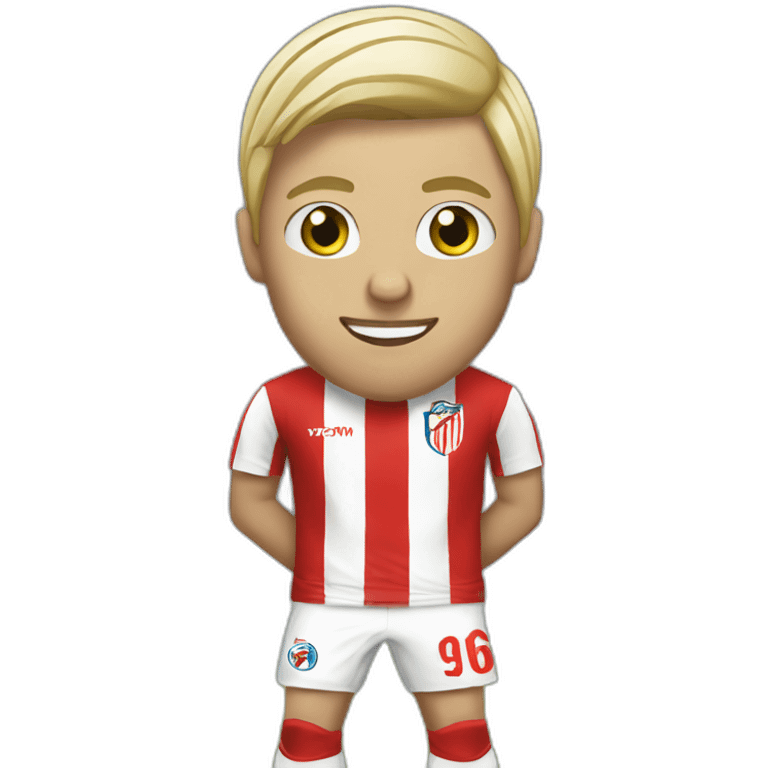 psv player kicking blonde emoji