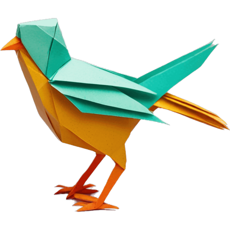 bird paper origami emoji