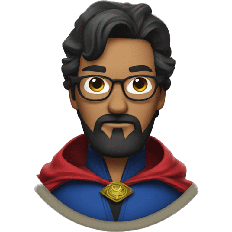 dr strange with glasses and black beard emoji