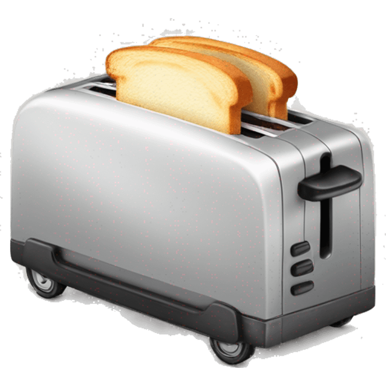 Toaster on wheels emoji