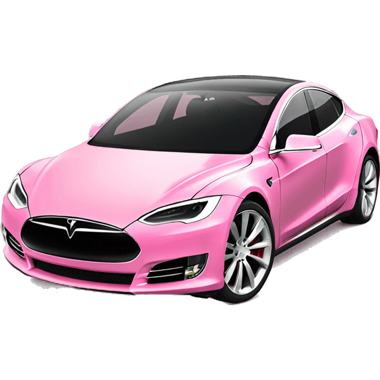 Pink tesla emoji