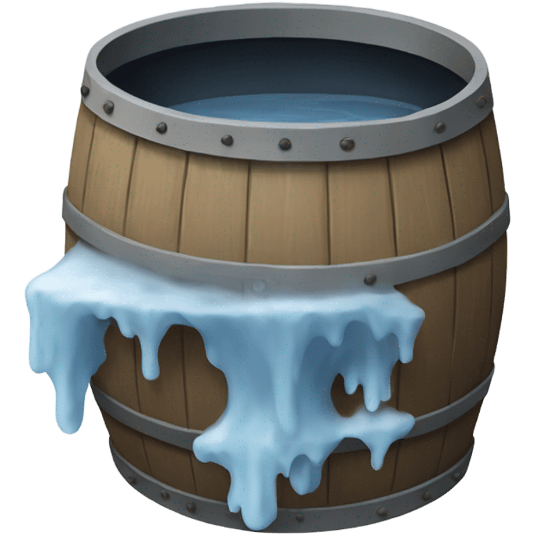 Cold plunge barrell emoji