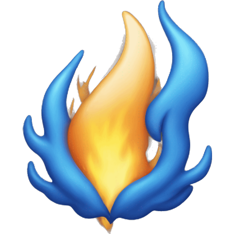 Blue fire emoji