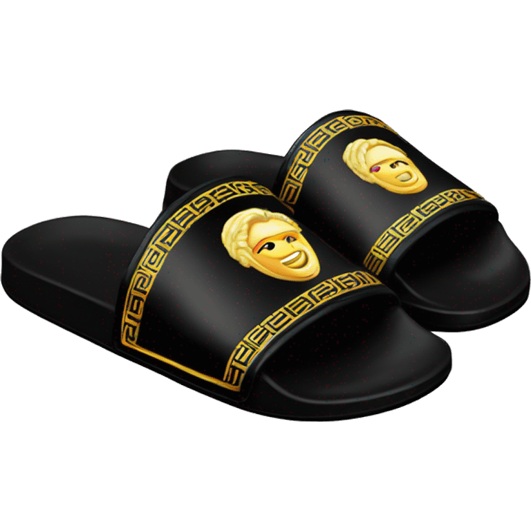 Black Versace Slides emoji