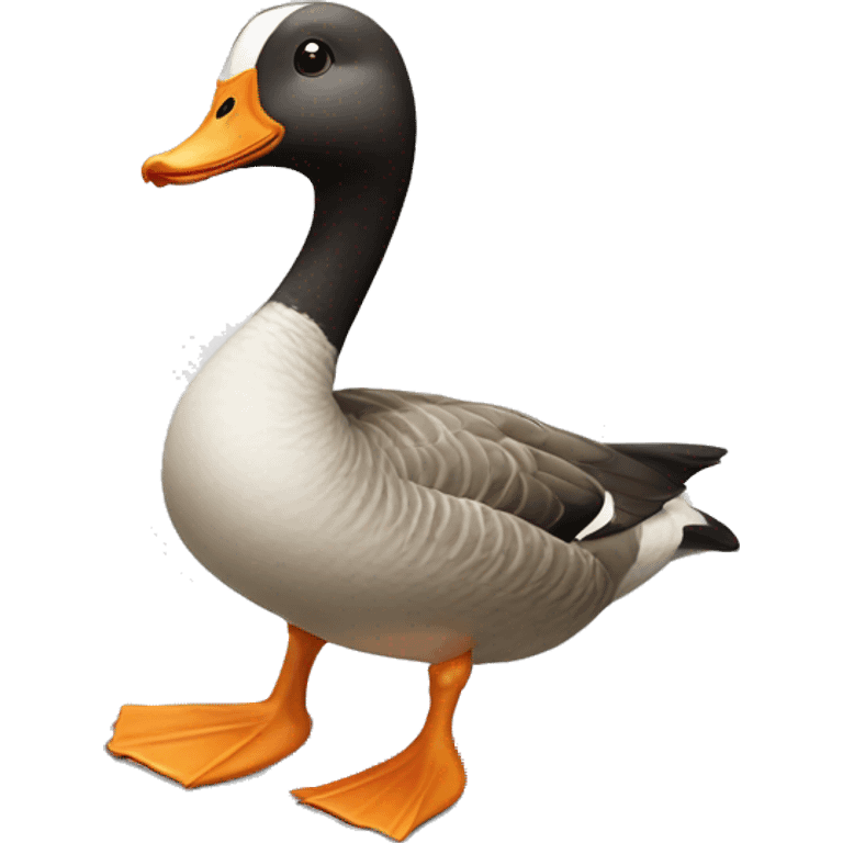 Goose goose duck with weapom emoji