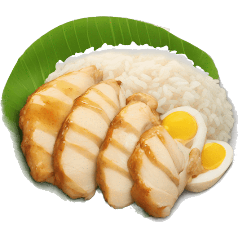 Chicken Rice meal  emoji