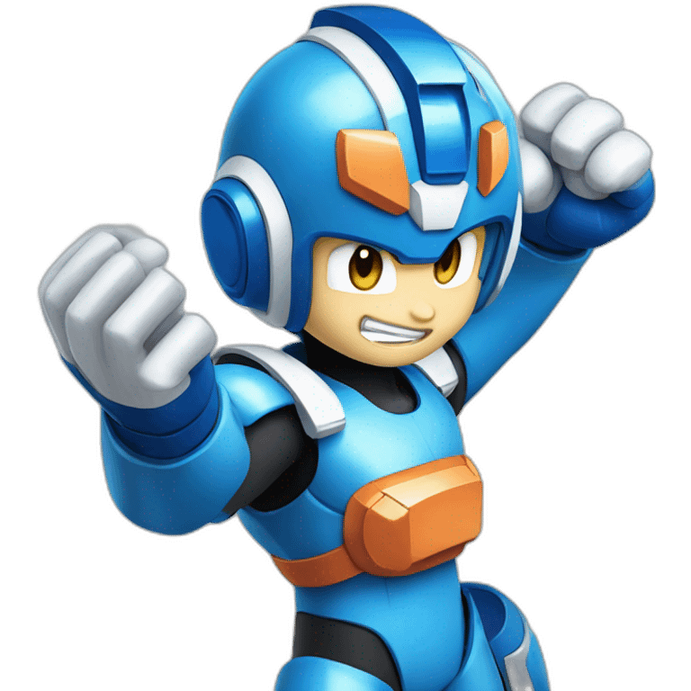 megaman rockman waving emoji