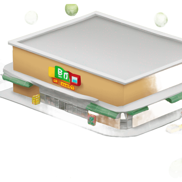 Supermarket building emoji