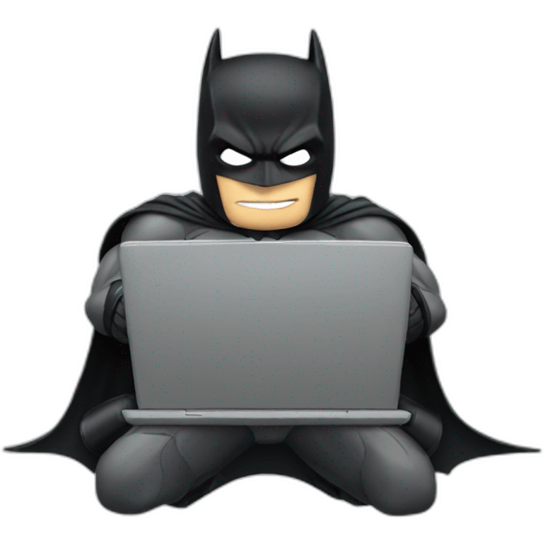 batman with laptop emoji