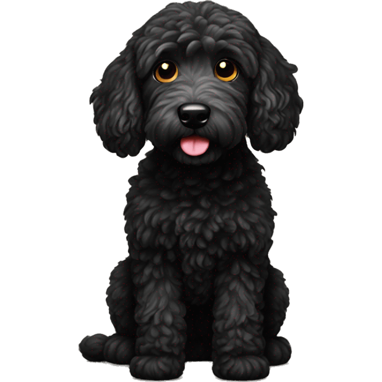  black golden doodle emoji