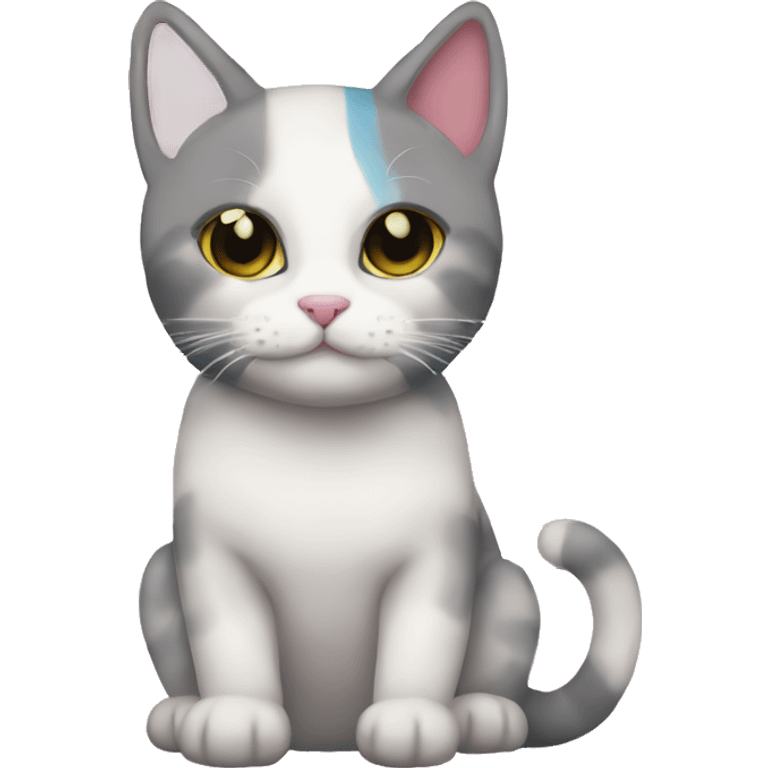 Transgender flag cat🏳️‍⚧️ emoji