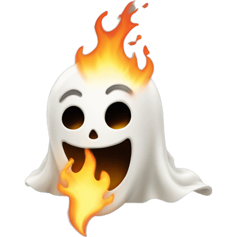 Ghost on fire  emoji