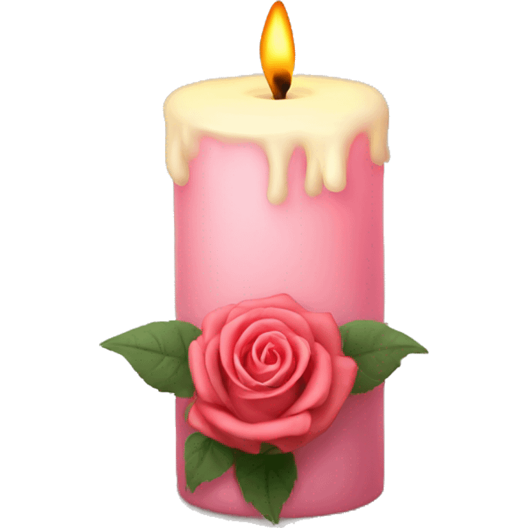 Sad candle and rose emoji