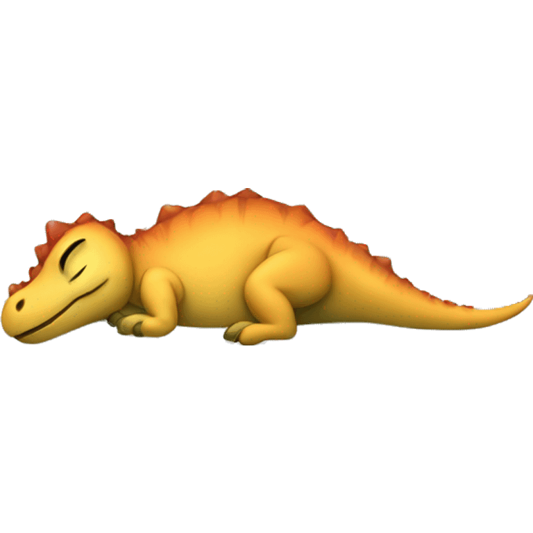 dinosaur sleeping emoji