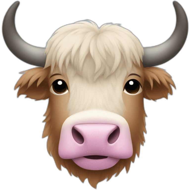 Yak with pink earrings emoji