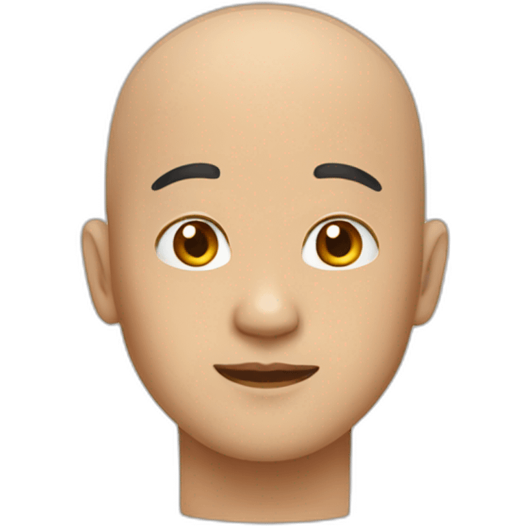 asian-bald emoji