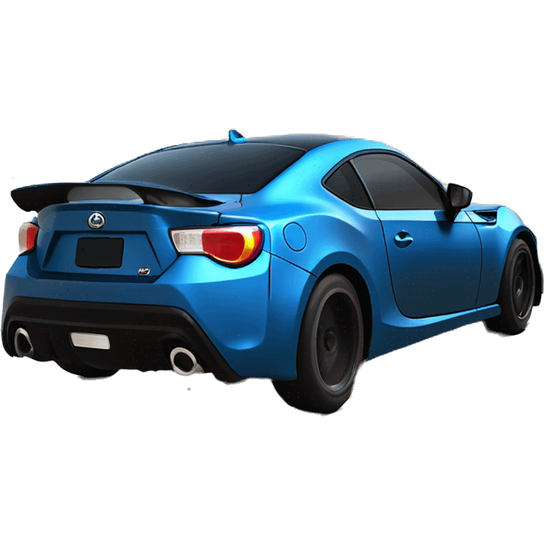 Fr-s Haunted Darth Vader’s dark pearl-blue race car, glowing light saber bumpers, wide rear wing, silver wheels  emoji