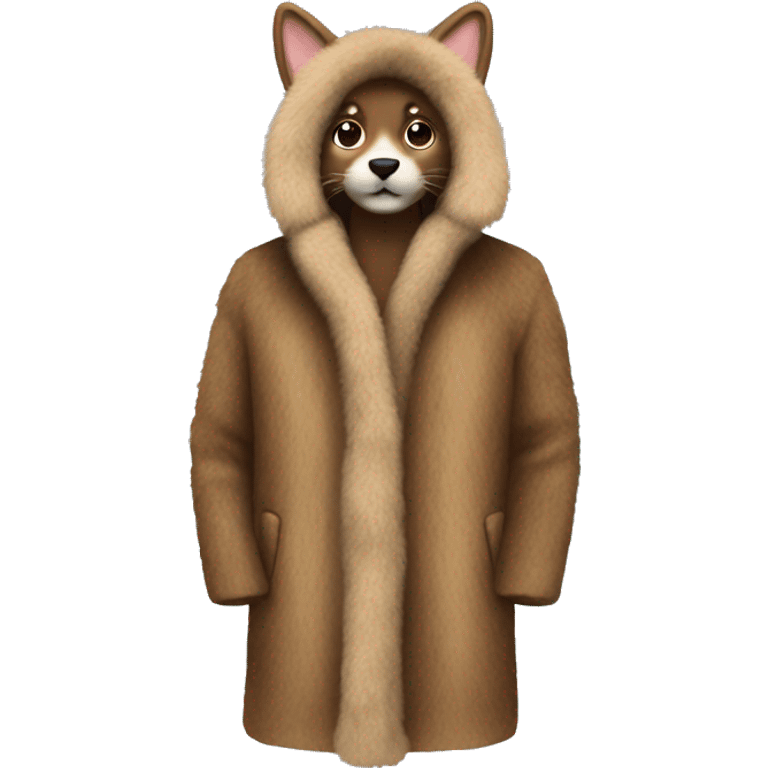 Fur coat emoji