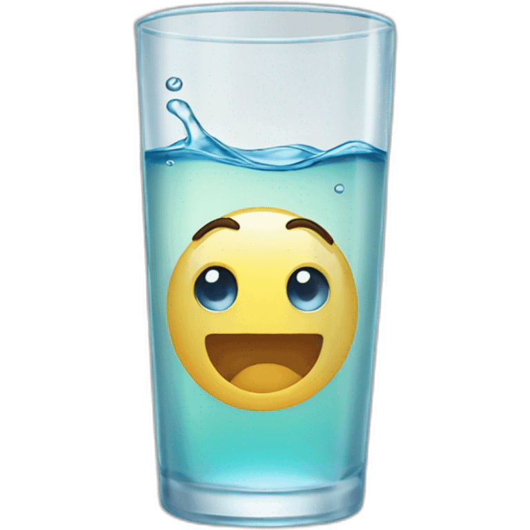 Water in glass emoji