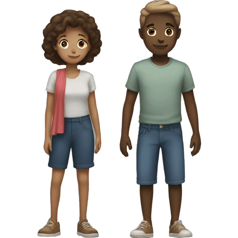 two people,a girl and a boy emoji