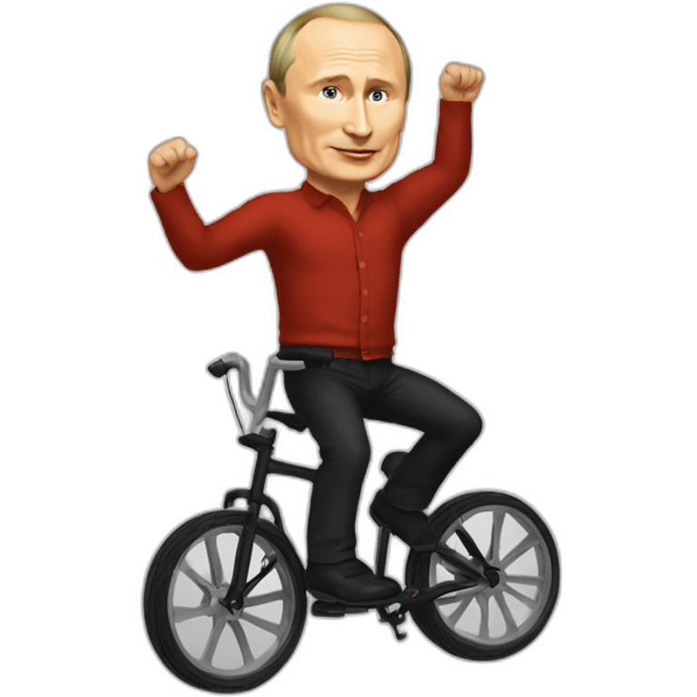 putin on unicycle emoji