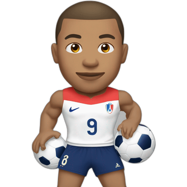 Kylian mbappe, france, world cup, buff emoji