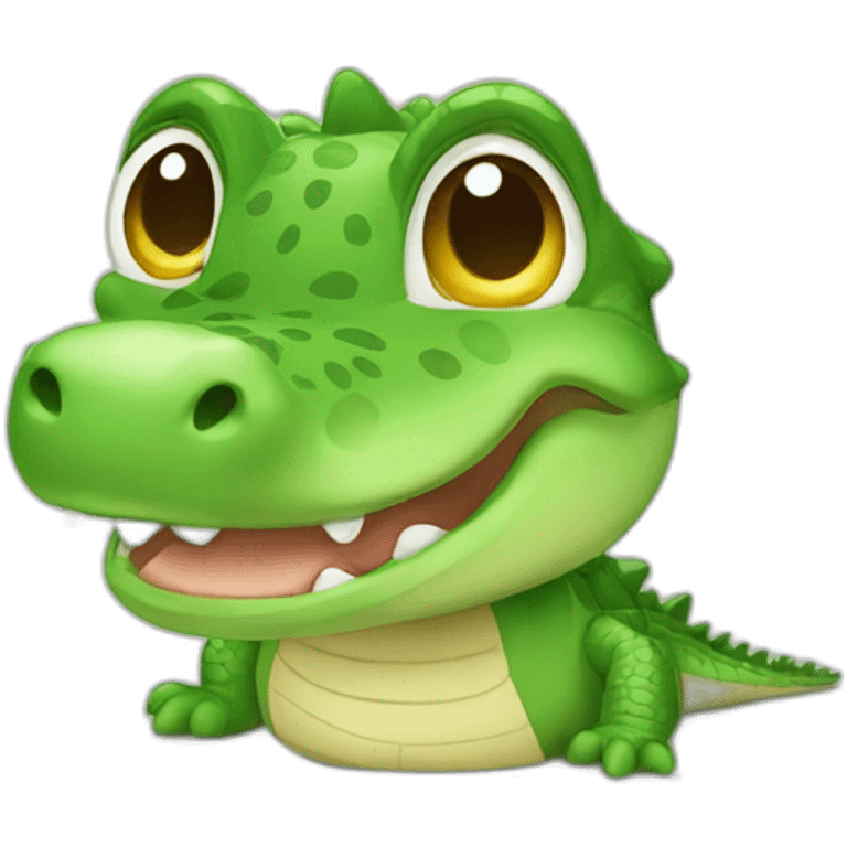 Baby crocodile emoji