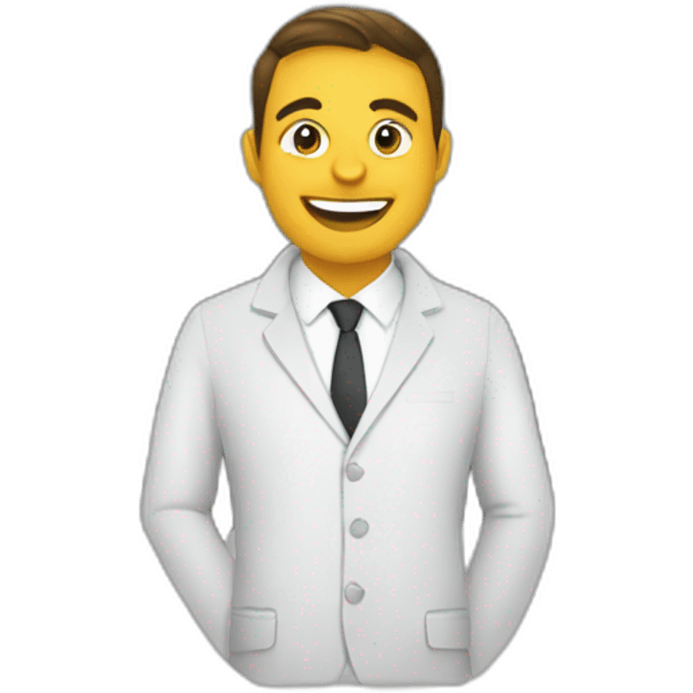 One people coworking at the Business Center emoji