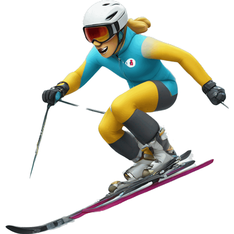 ice cross downhill ahlet emoji