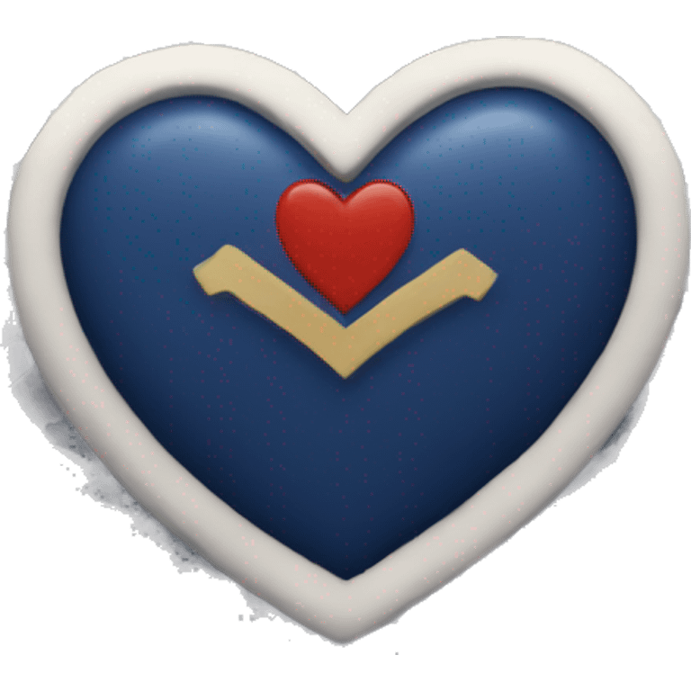 navy heart emoji