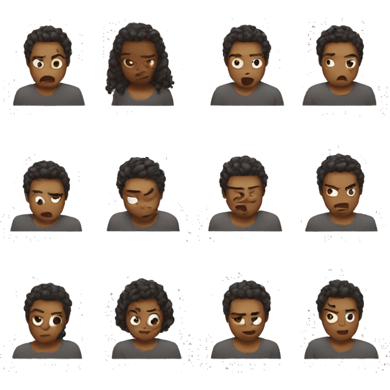 Frustration (diverse) emoji