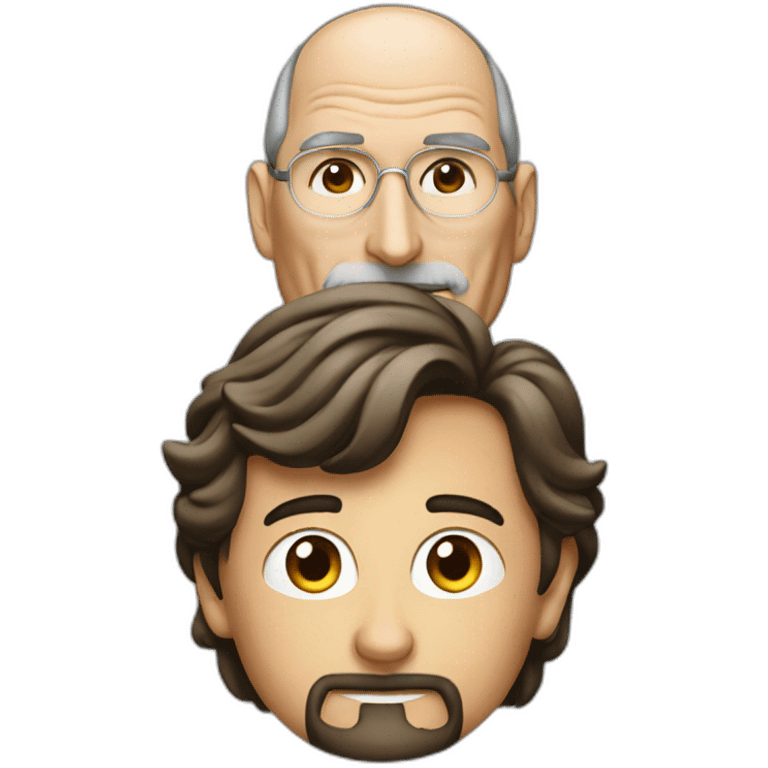 Steve jobs with mac in front of him emoji