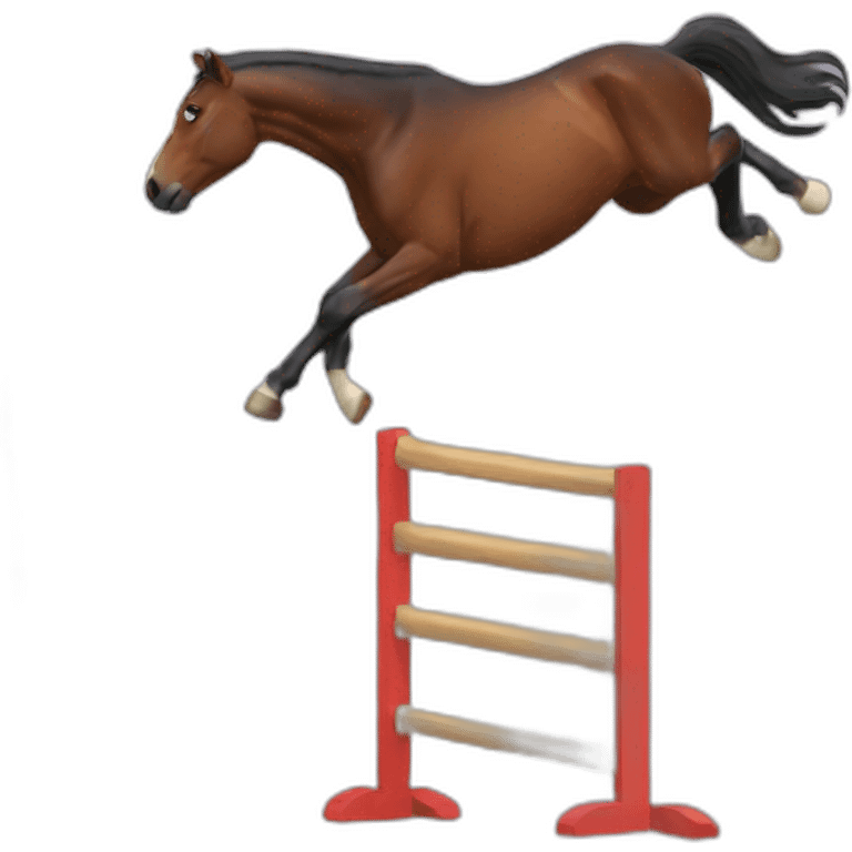 Horse jump emoji