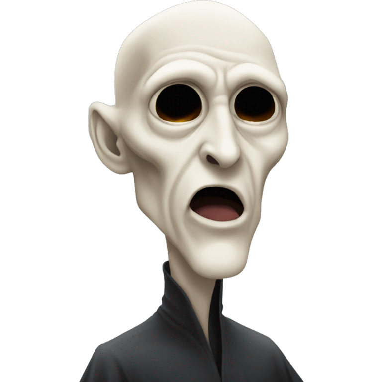 Voldemort as an emoji no nose  emoji