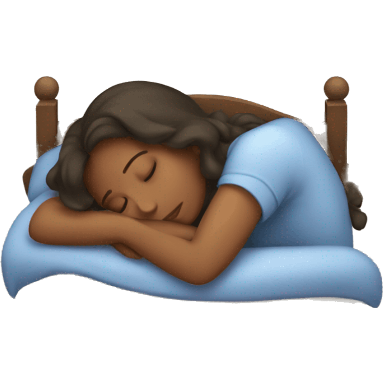 A girl sleeping emoji