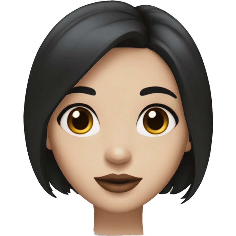 girl with black hair and ivory skin and big brown eyes and long lashes and full lips emoji